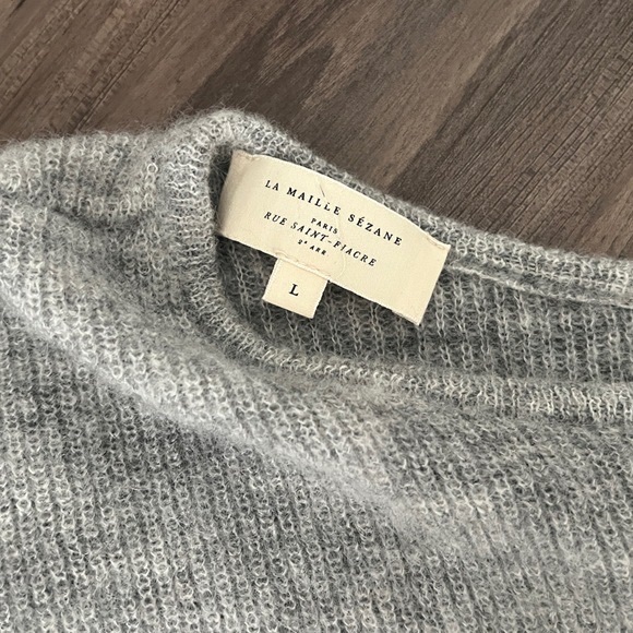 Mottled gray Sezane Gaspard Cardigan - Picture 5 of 5